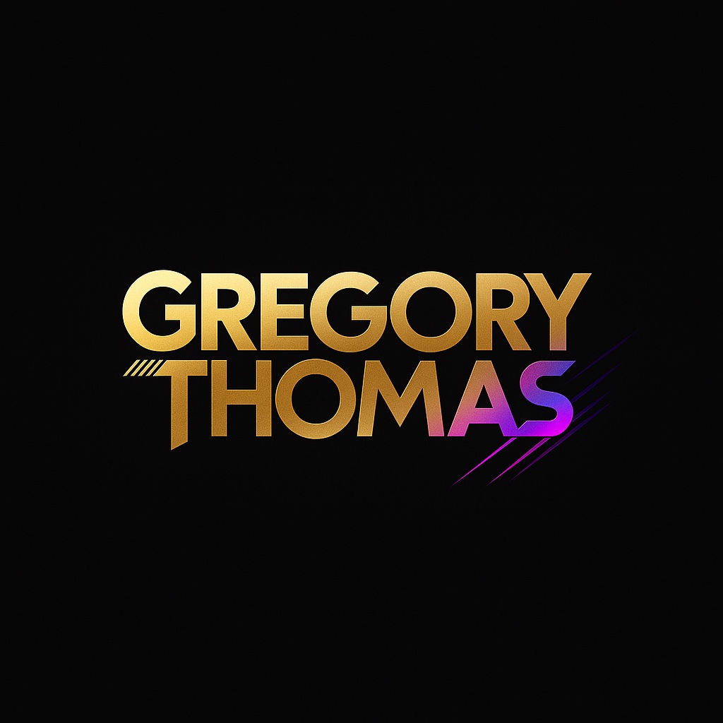 DJ Gregory Thomas 3D logo