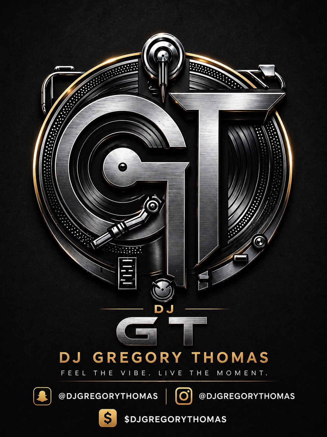 DJ GT turntable logo